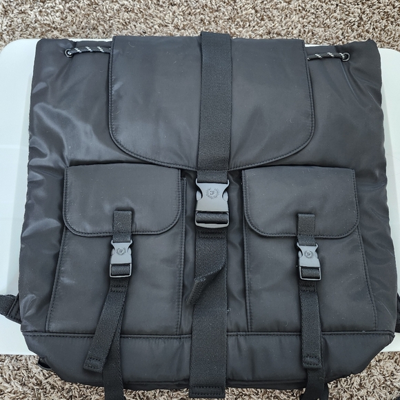 PINK Victoria's Secret Black Nylon Cargo Backpack - Picture 2 of 6